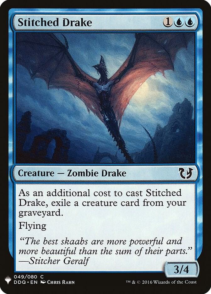 Stitched Drake 49 card from The List Reprints