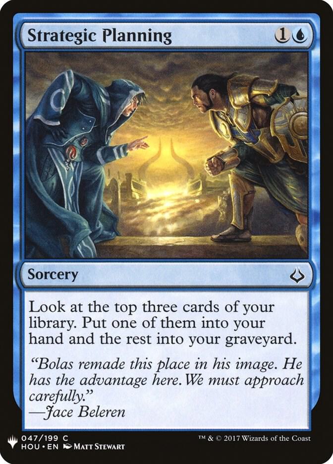 Strategic Planning 47 card from The List Reprints