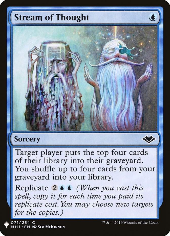 Stream of Thought 71 card from The List Reprints