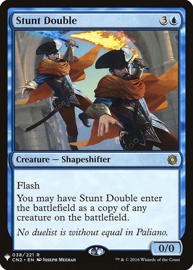 Stunt Double 38 card from The List Reprints