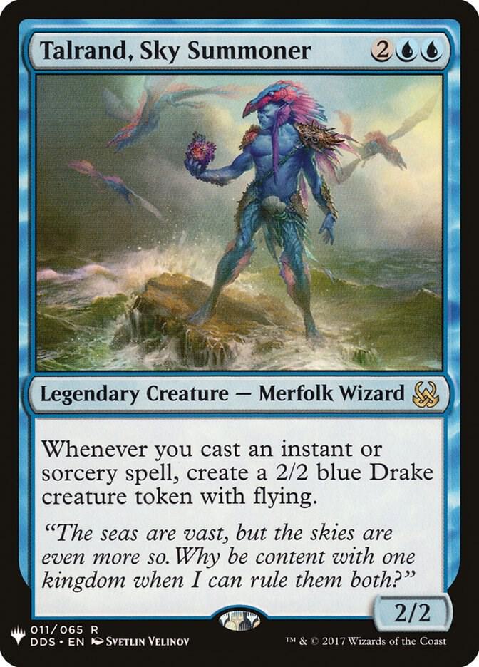 Talrand, Sky Summoner 11 card from The List Reprints