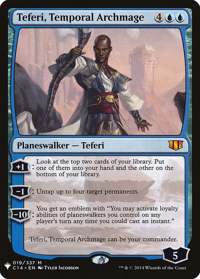 Teferi, Temporal Archmage 19 card from The List Reprints