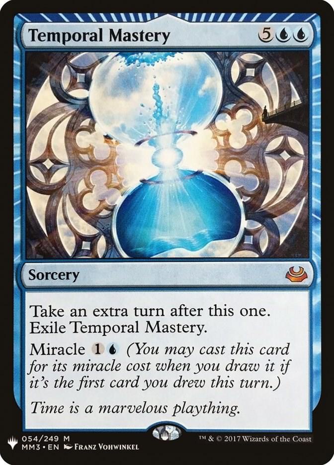 Temporal Mastery 54 card from The List Reprints