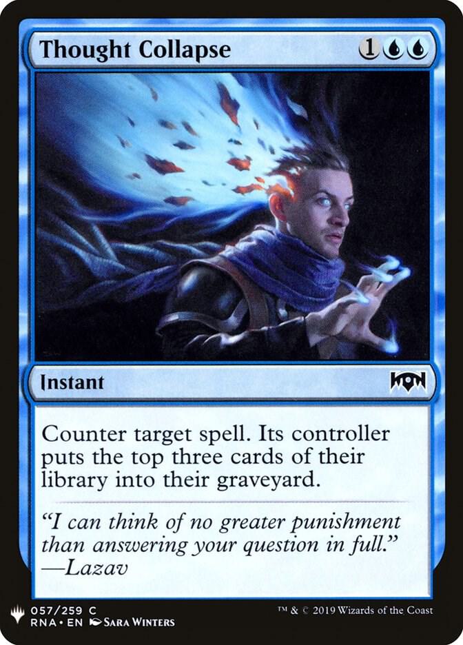 Thought Collapse 57 card from The List Reprints
