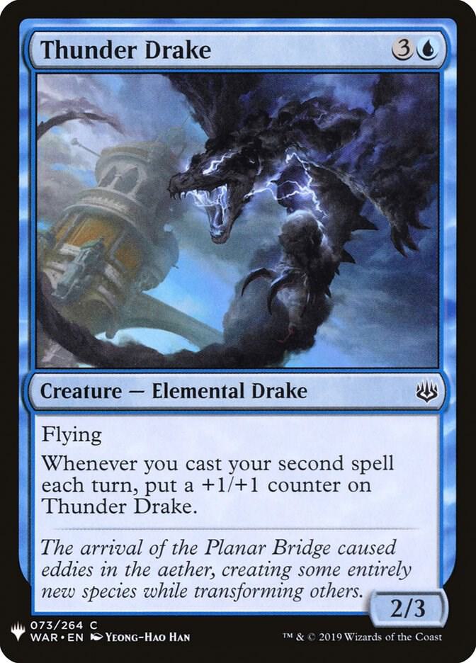 Thunder Drake 73 card from The List Reprints