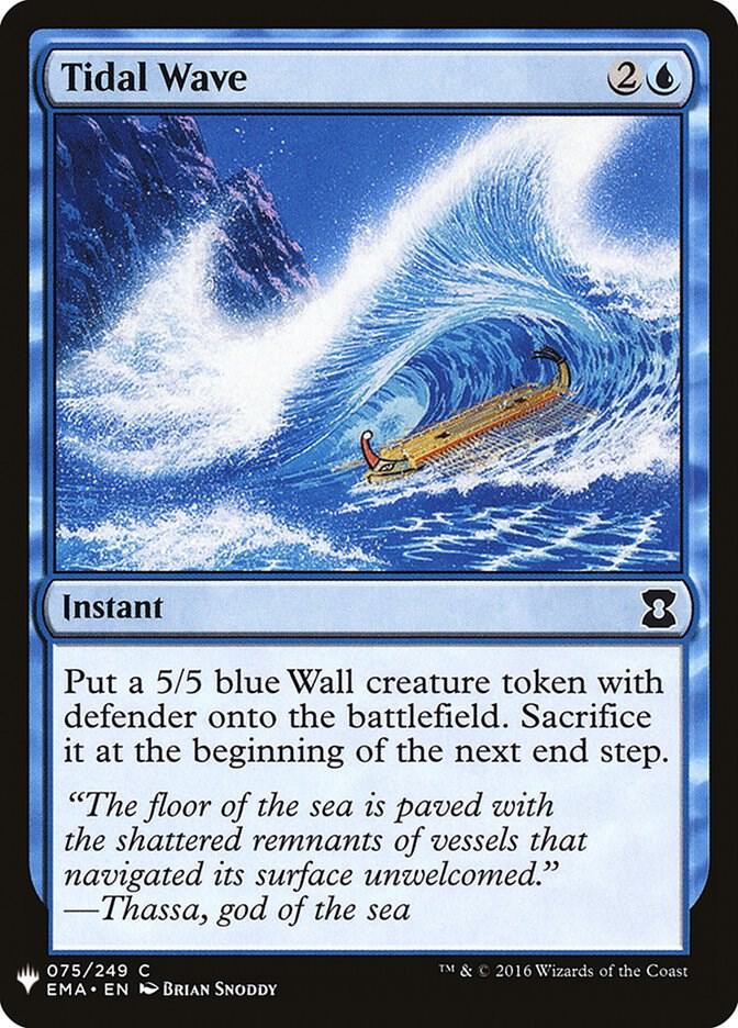 Tidal Wave 75 card from The List Reprints