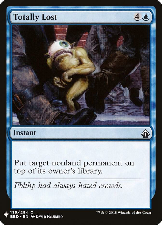 Totally Lost 135 card from The List Reprints