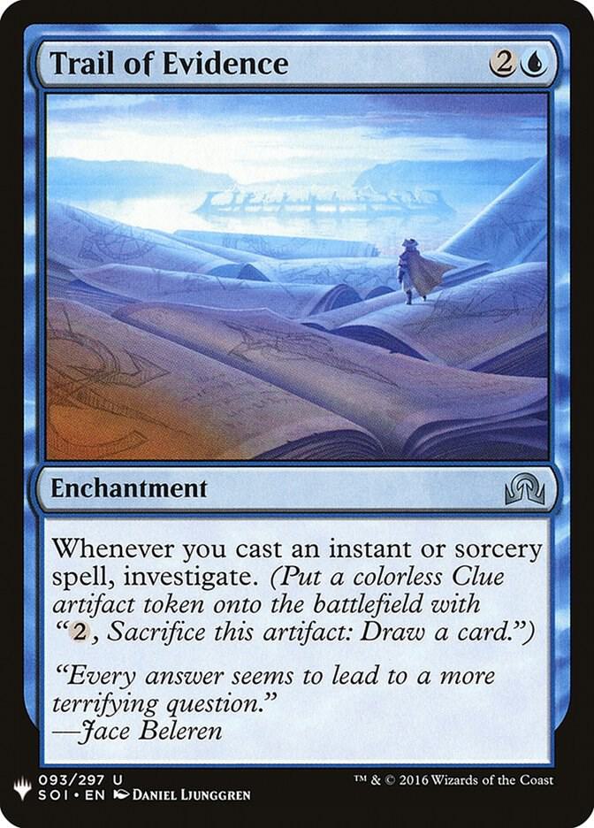 Trail of Evidence 93 card from The List Reprints