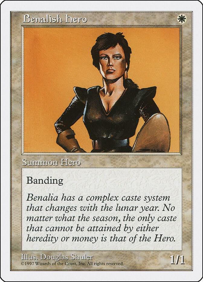 Benalish Hero card from Fifth Edition