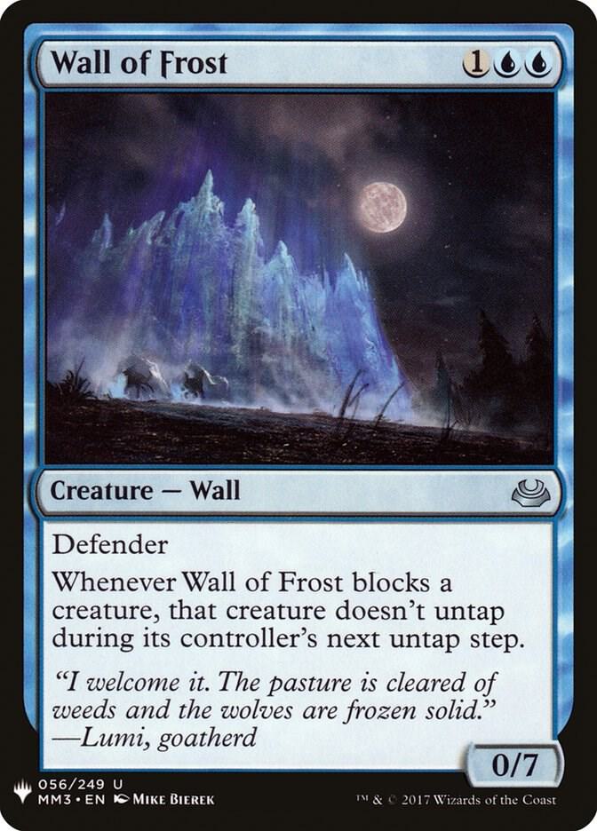 Wall of Frost 56 card from The List Reprints