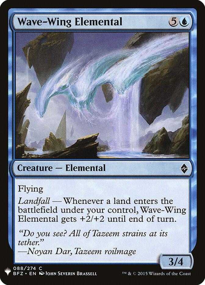 Wave-Wing Elemental 88 card from The List Reprints
