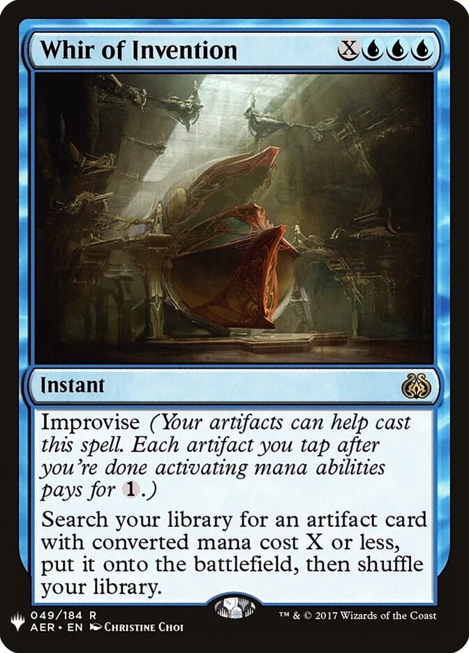 Whir of Invention 49 card from The List Reprints