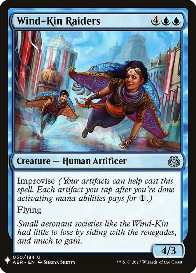 Wind-Kin Raiders 50 card from The List Reprints