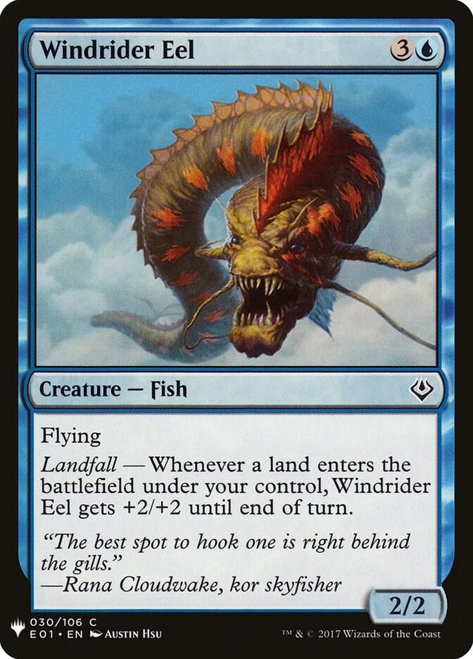 Windrider Eel 30 card from The List Reprints