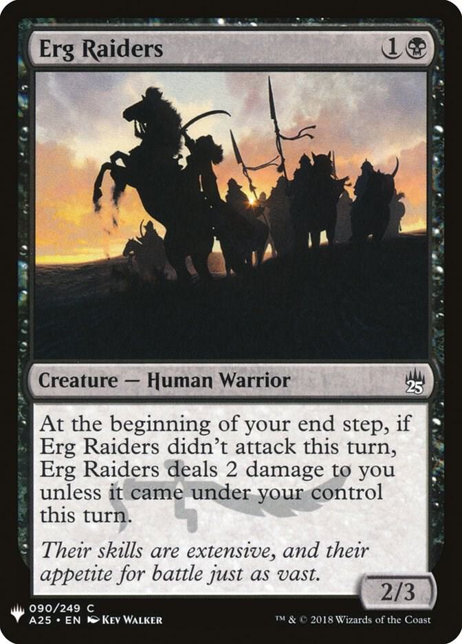 Erg Raiders 90 card from The List Reprints