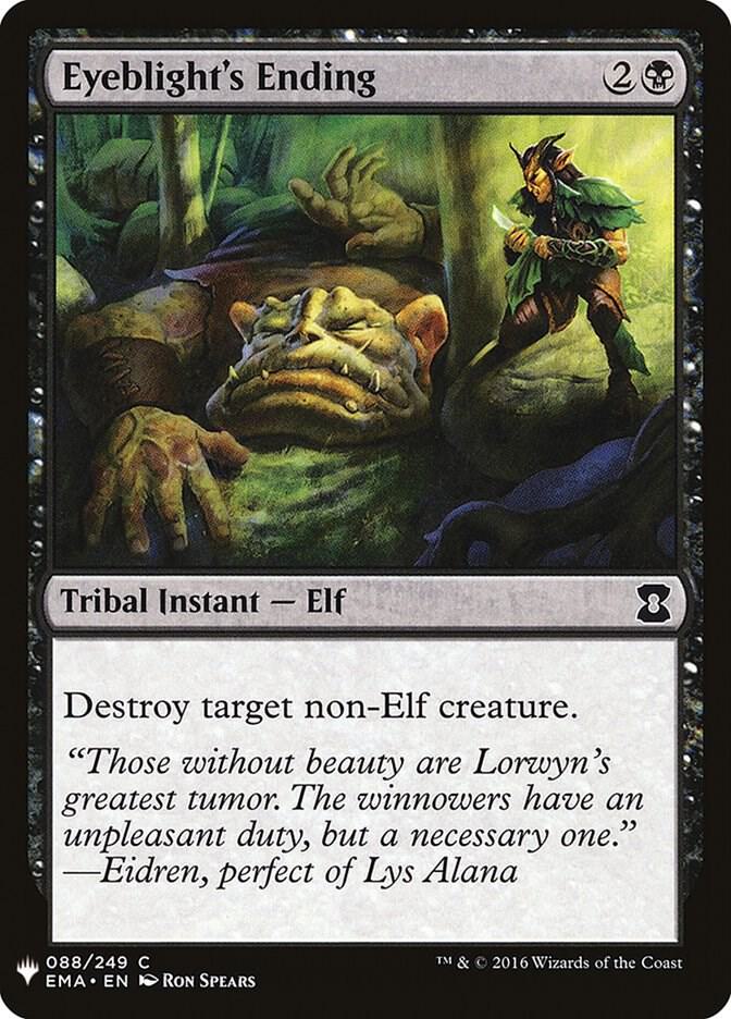 Eyeblight's Ending 88 card from The List Reprints