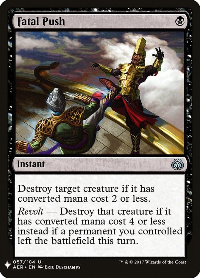 Fatal Push 57 card from The List Reprints