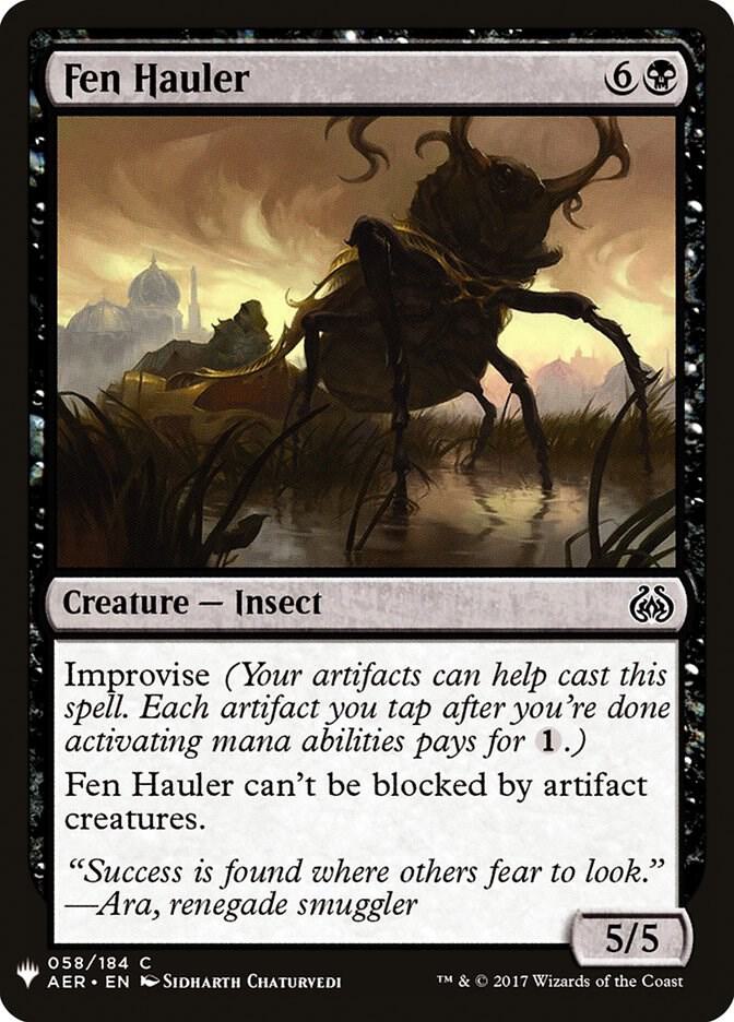 Fen Hauler 58 card from The List Reprints