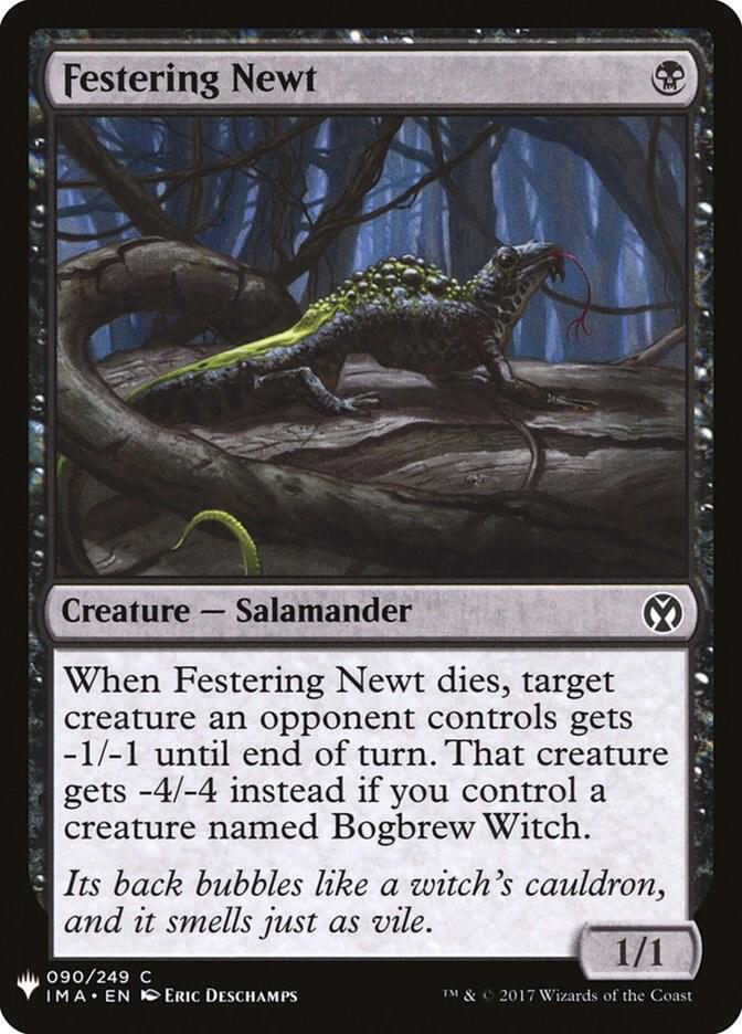 Festering Newt 90 card from The List Reprints