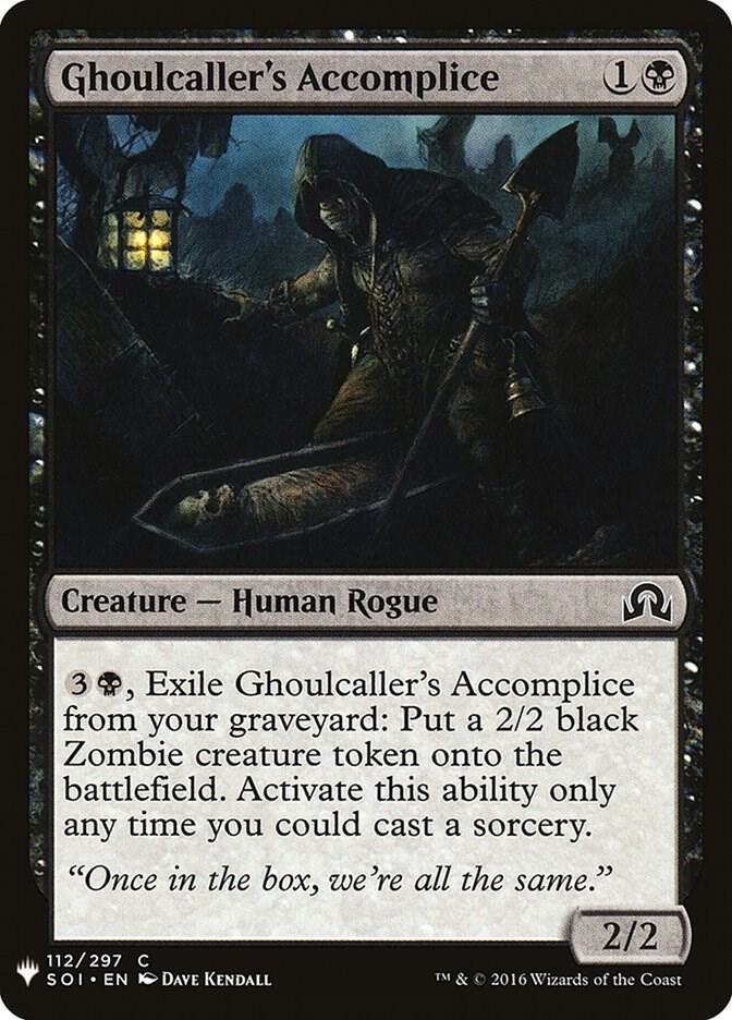 Ghoulcaller's Accomplice 112 card from The List Reprints