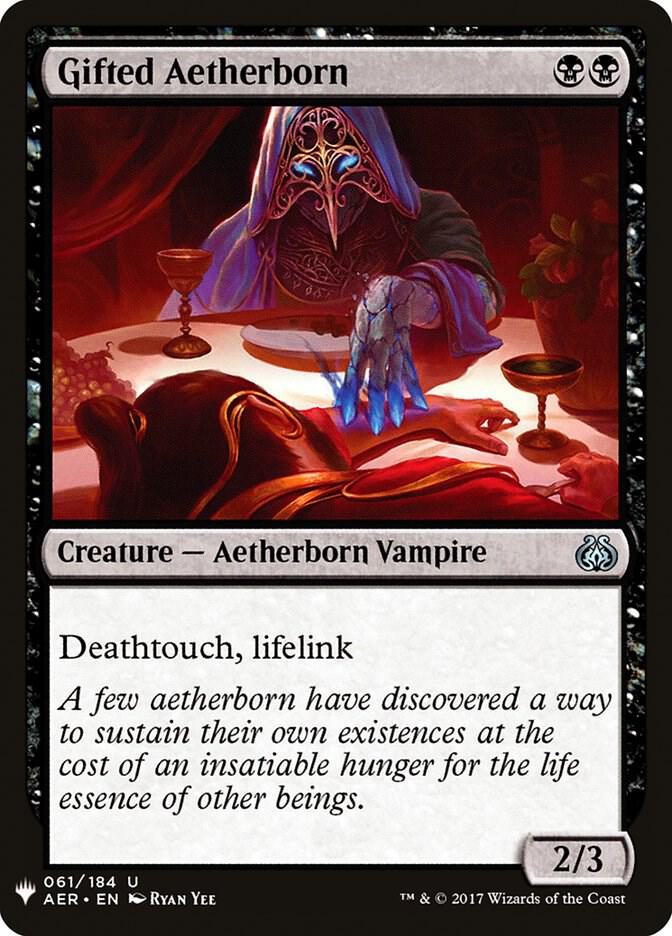 Gifted Aetherborn 61 card from The List Reprints