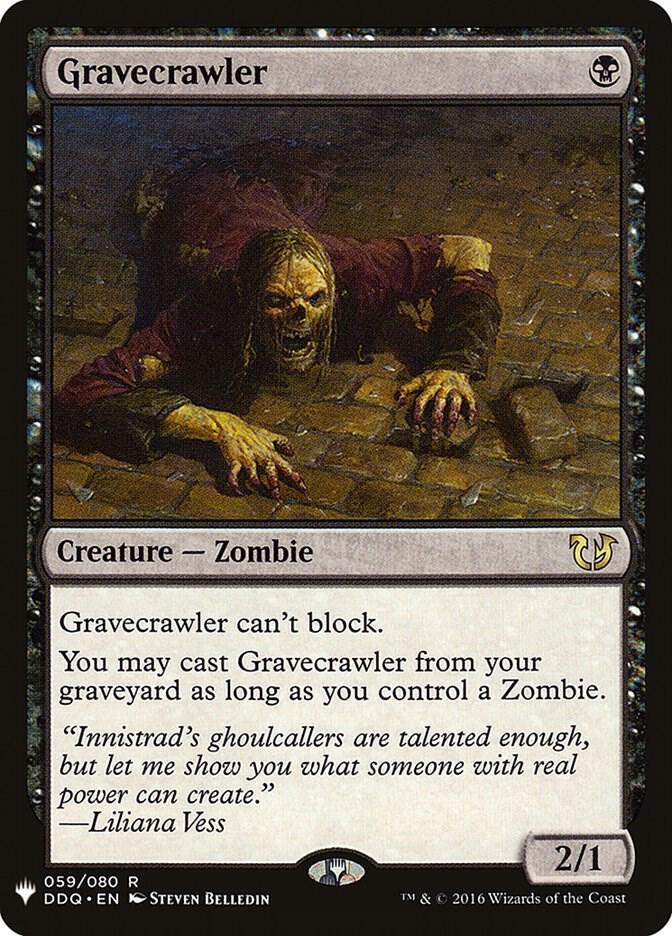 Gravecrawler 59 card from The List Reprints