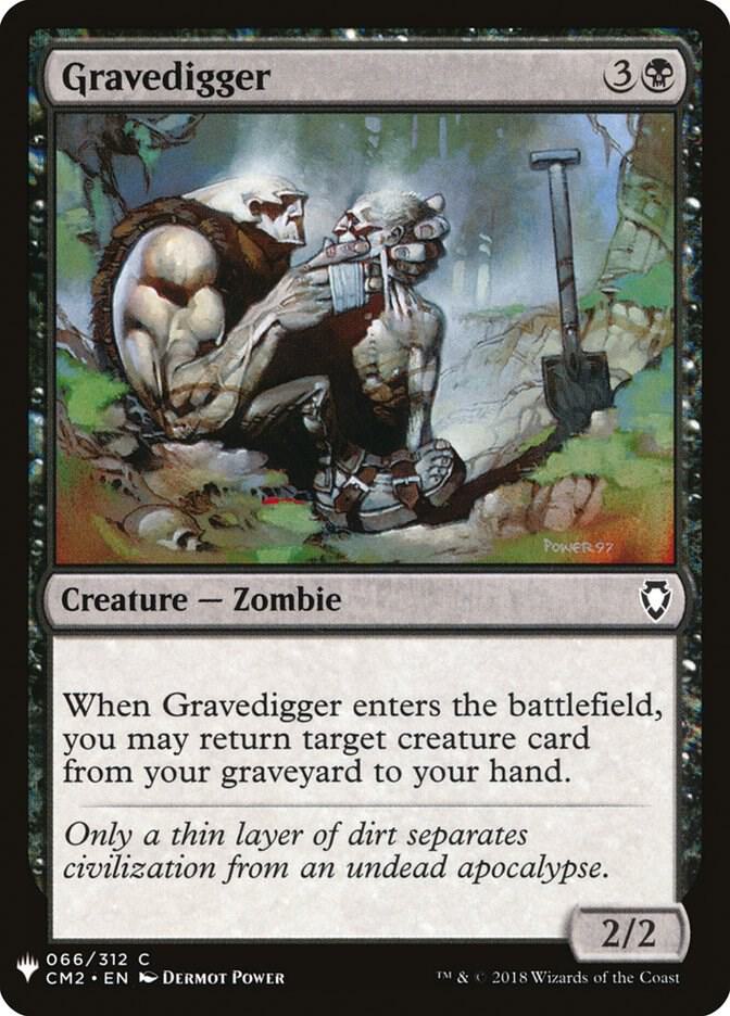 Gravedigger 66 card from The List Reprints