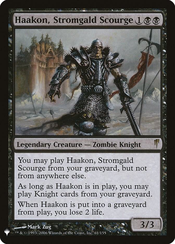 Haakon, Stromgald Scourge 61 card from The List Reprints