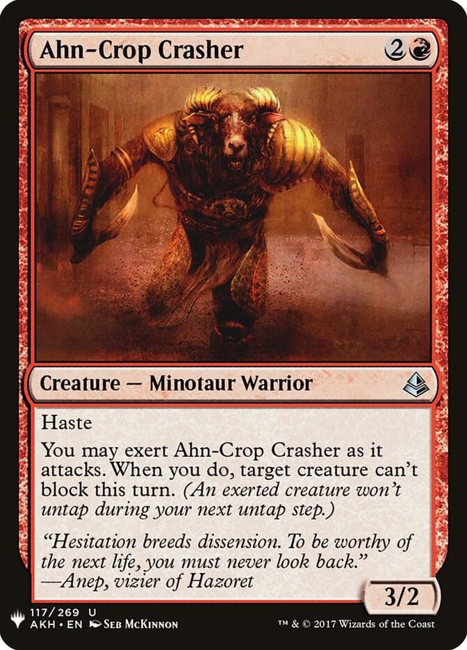 Ahn-Crop Crasher 117 card from The List Reprints