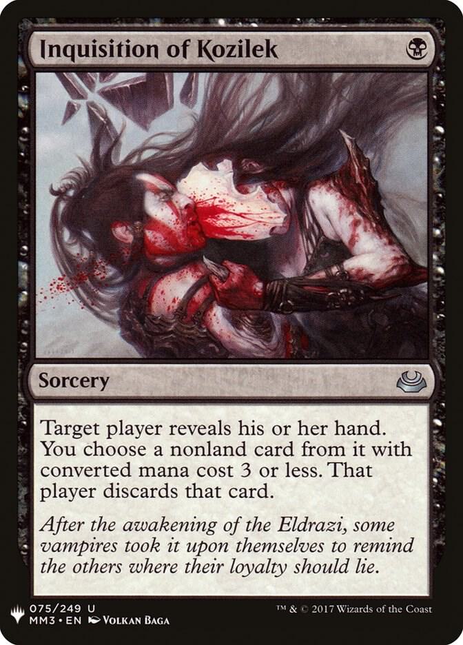 Inquisition of Kozilek 75 card from The List Reprints