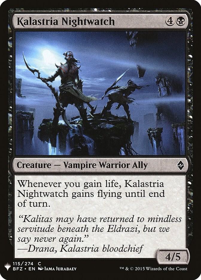 Kalastria Nightwatch 115 card from The List Reprints