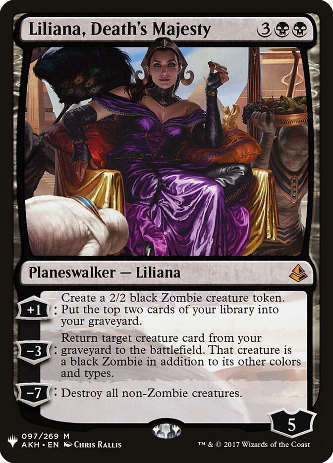 Liliana, Death's Majesty 097/269 card from The List Reprints