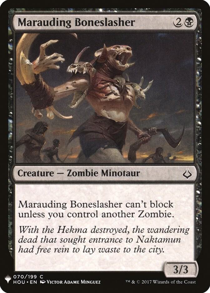 Marauding Boneslasher 70 card from The List Reprints