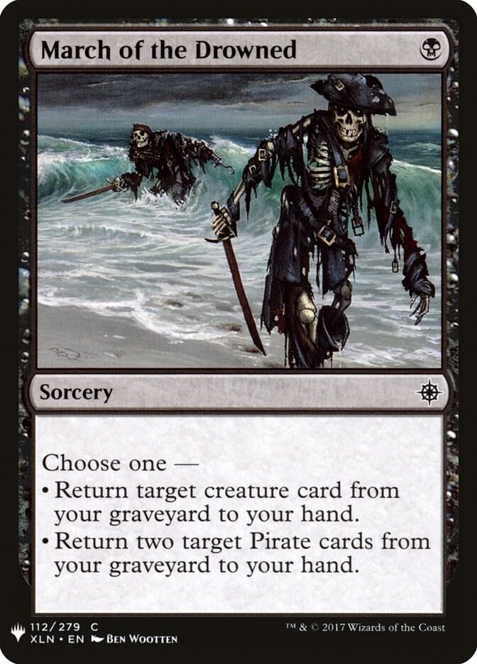 March of the Drowned 112 card from The List Reprints