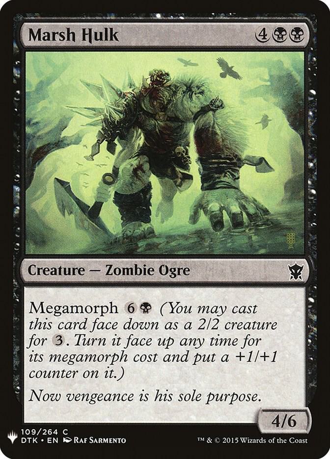 Marsh Hulk 109 card from The List Reprints