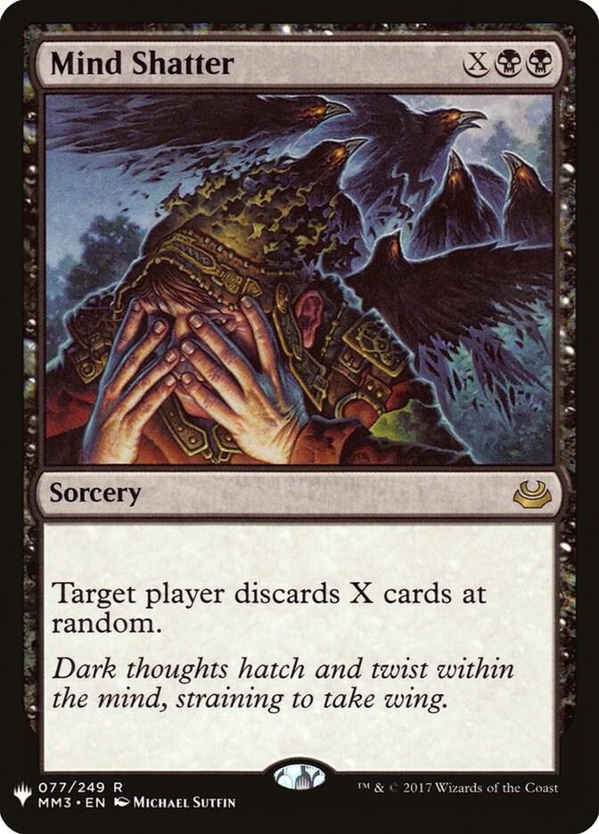 Mind Shatter 77 card from The List Reprints