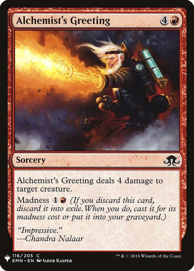 Alchemist's Greeting 116 card from The List Reprints