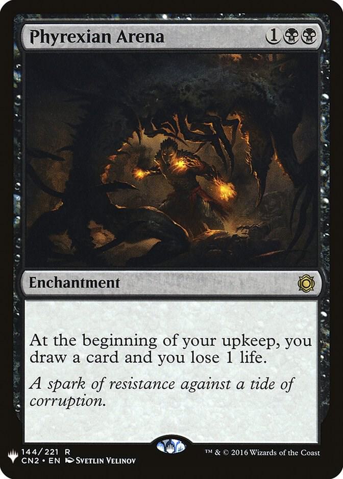 Phyrexian Arena 144 card from The List Reprints