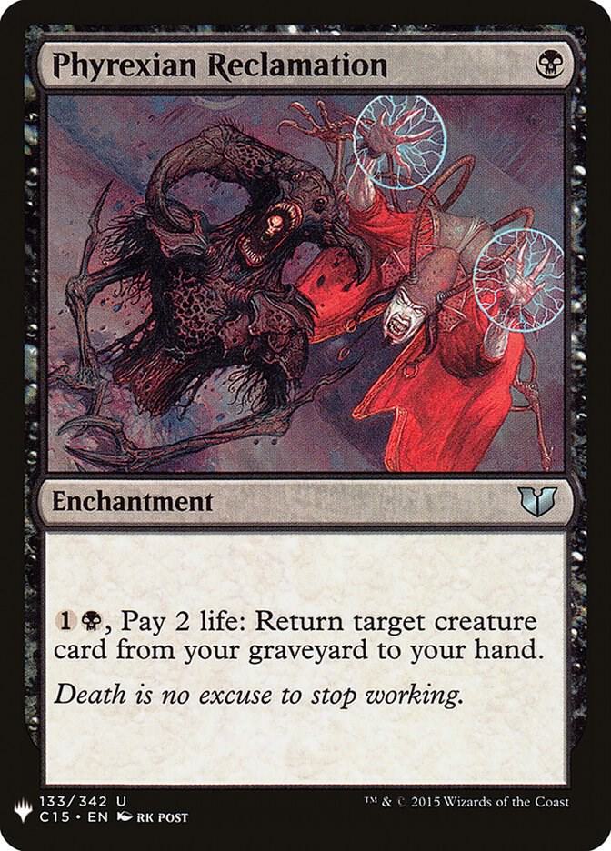 Phyrexian Reclamation 133 card from The List Reprints