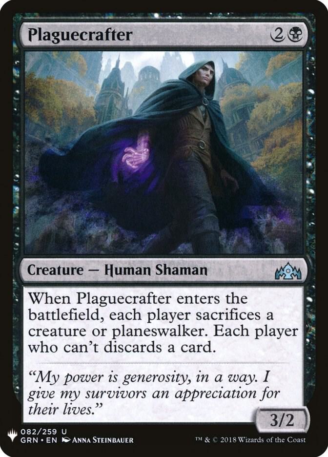 Plaguecrafter 82 card from The List Reprints