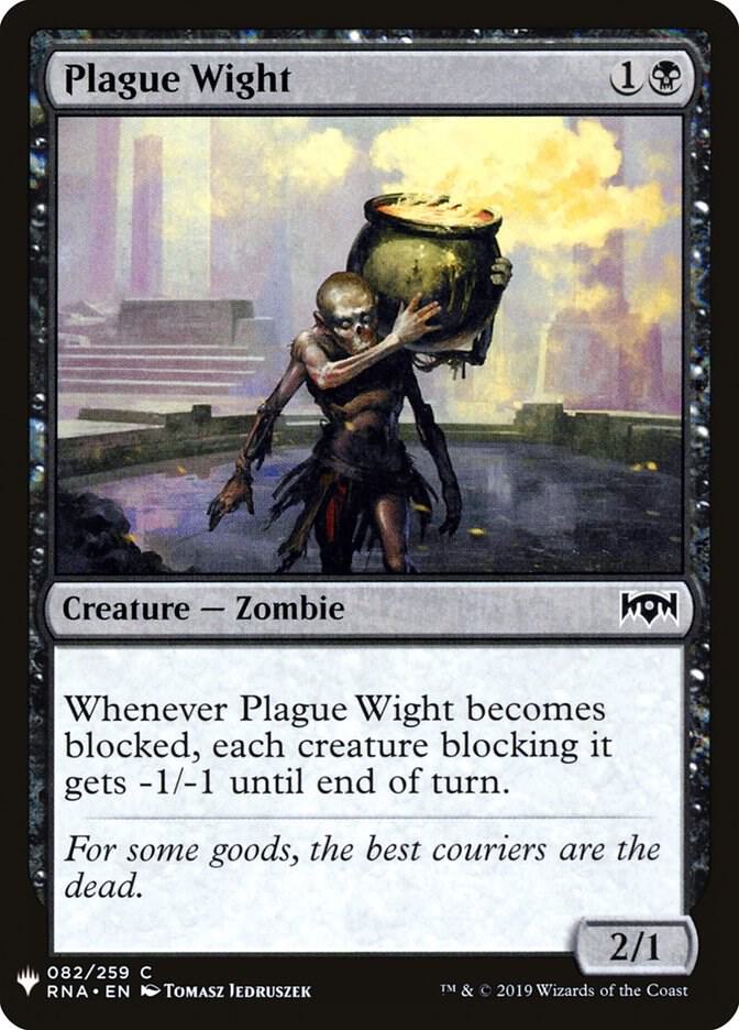 Plague Wight 82 card from The List Reprints
