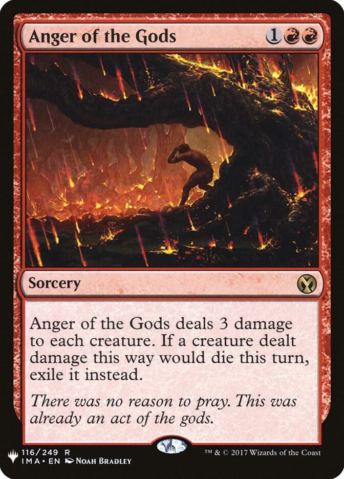 Anger of the Gods 116 card from The List Reprints