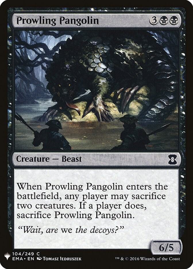 Prowling Pangolin 104 card from The List Reprints