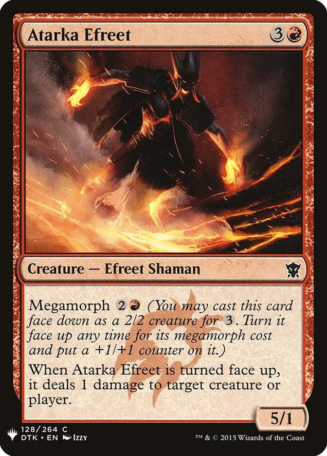 Atarka Efreet 128 card from The List Reprints