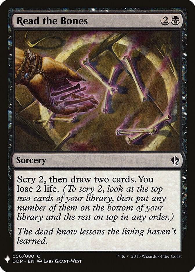 Read the Bones 56 card from The List Reprints