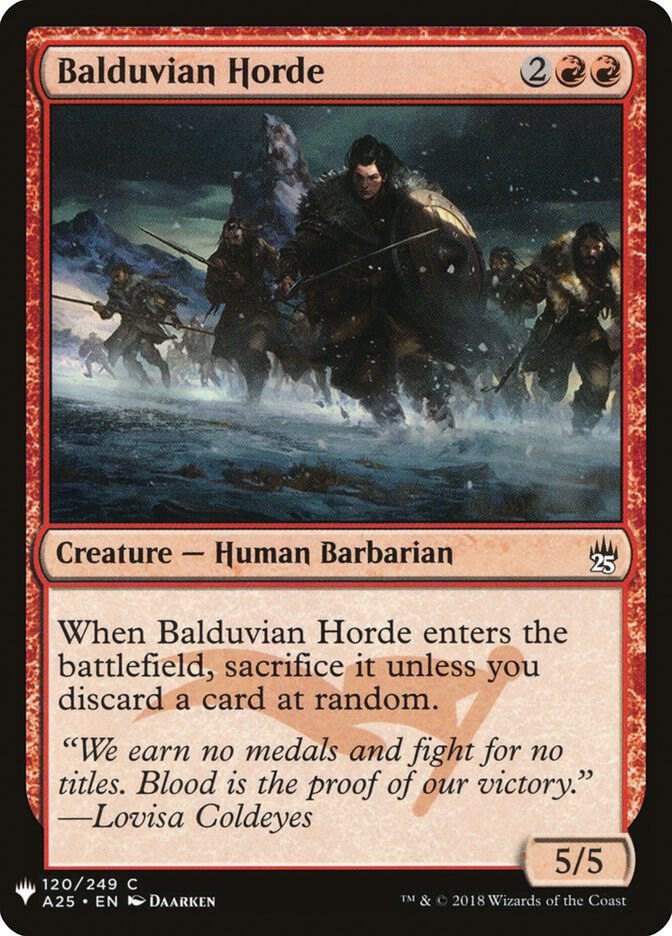 Balduvian Horde 120 card from The List Reprints