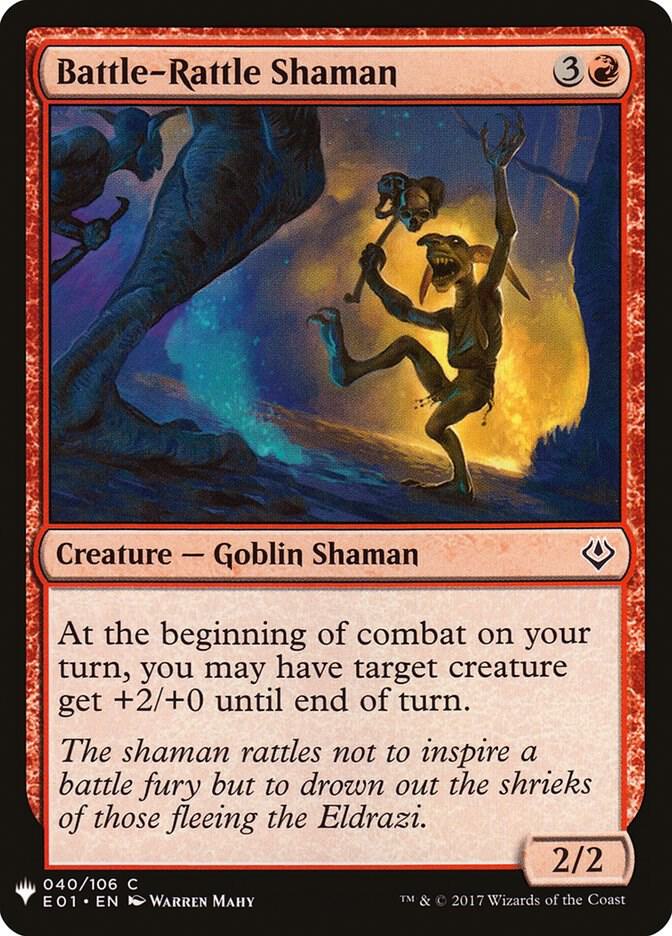 Battle-Rattle Shaman 40 card from The List Reprints