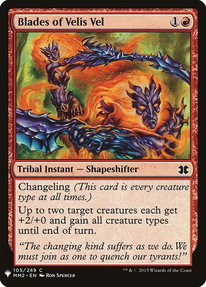 Blades of Velis Vel 105 card from The List Reprints