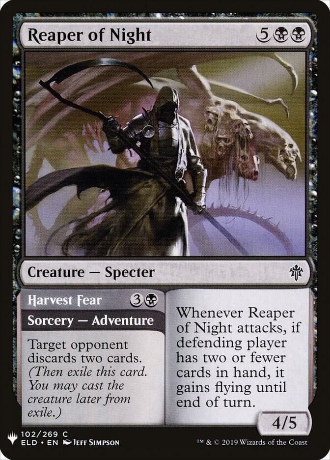 Reaper of Night 102 card from The List Reprints