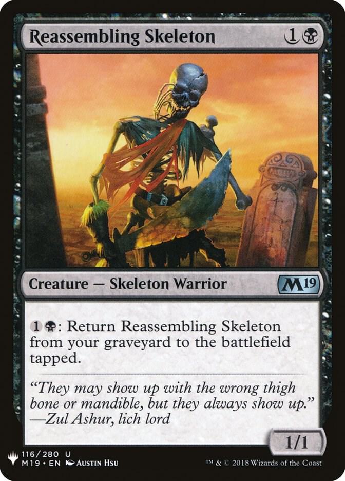 Reassembling Skeleton 116 card from The List Reprints